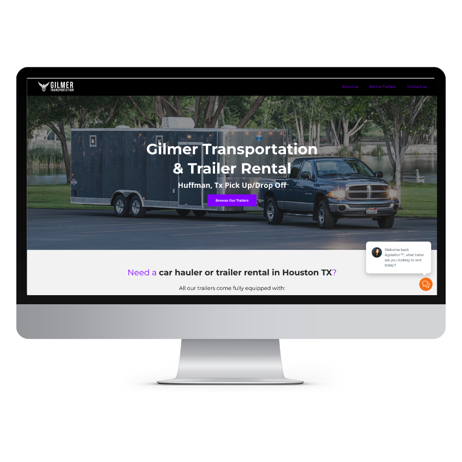Professional rental website example